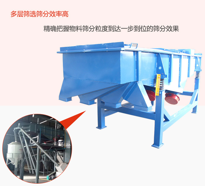 多層篩選篩分更高效，精度把握物料篩分粒度到達一步到位的篩分效果。