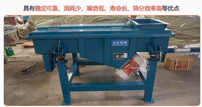 具有穩(wěn)定可靠、消耗少、噪音低、壽命長、振型穩(wěn)、篩分效率高等優(yōu)點
